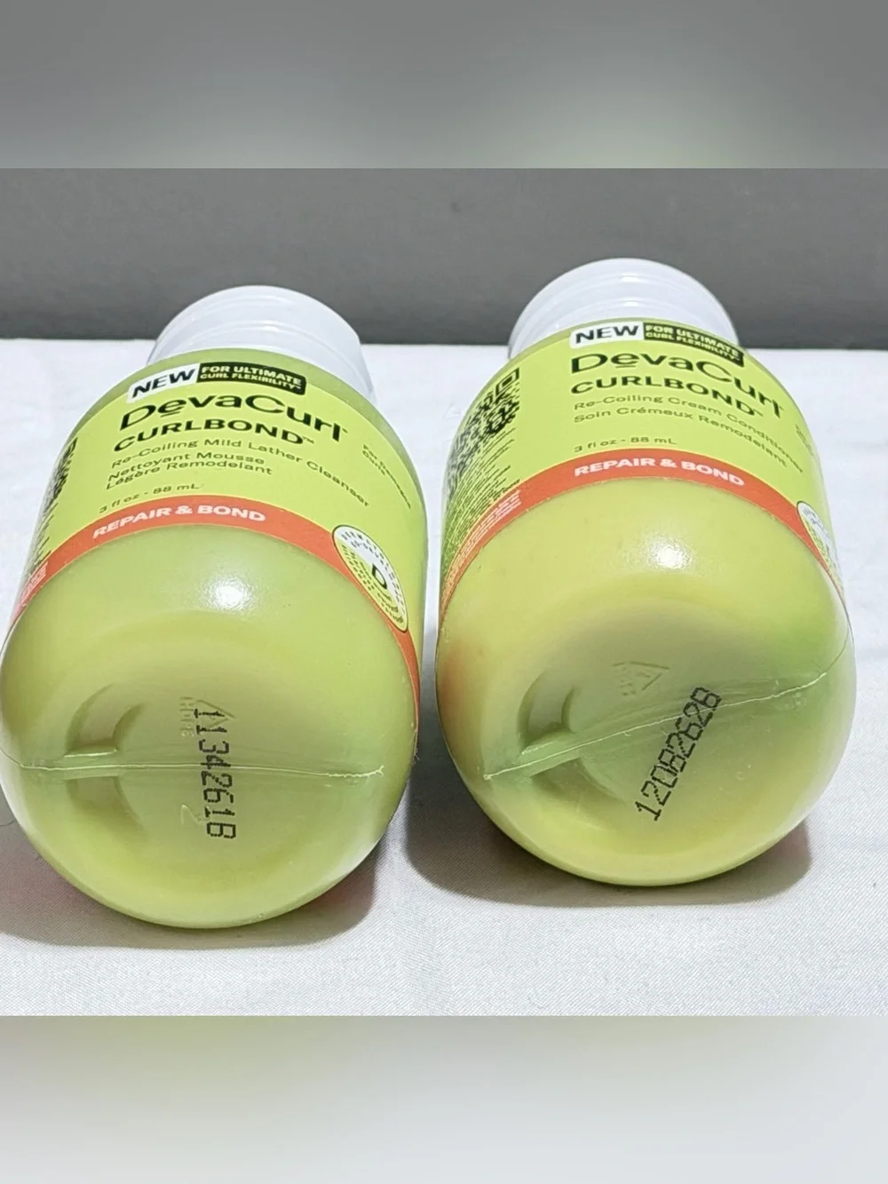 DevaCurl Curlbond Re-Coiling Repair Bond Lather Cleanser Conditioner 3oz Travel